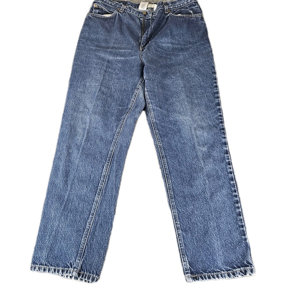 Jones Sport Jeans Womens 14‎ Blue Straight Leg 100% Cotton Medium Wash Denim